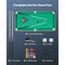 Portable Folding Pool Table with Cues, Balls & Accessories, Compact MDF Billiards Table